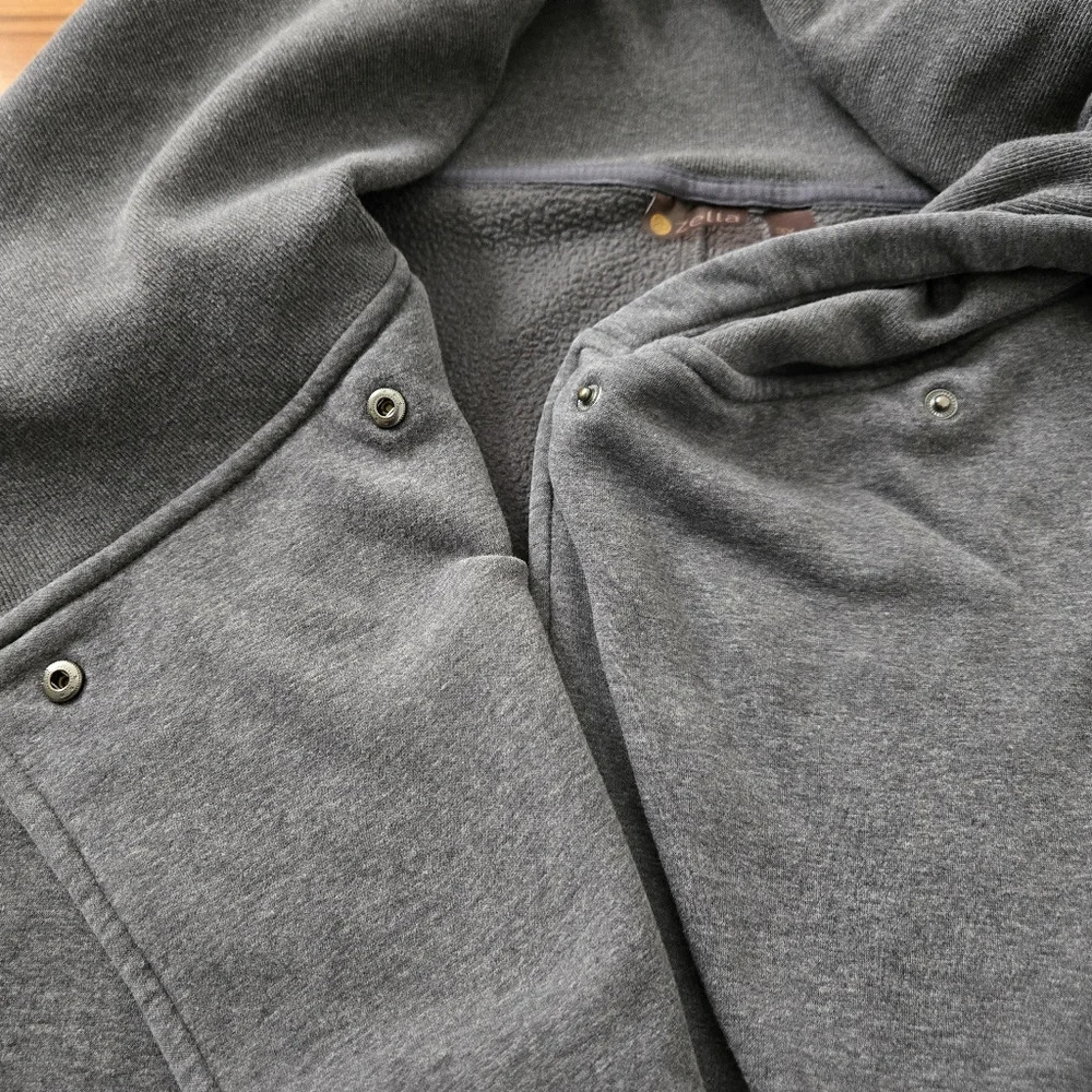 Plus size Zella Amazing Cozy Wrap Jacket in Grey Charcoal size 3X - Picture 10 of 13